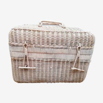 Old suitcase Wicker
