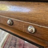 1900 wooden mirror with nails