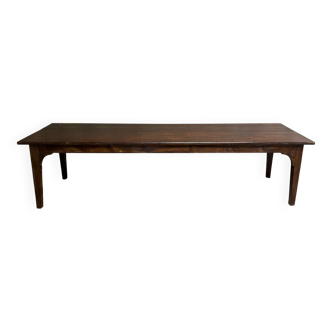 Old 3m fir farm table late 19th early 20th