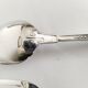 Children's silver cutlery, 1 fork and 1 spoon Saint Médard