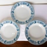 3 vintage CM&C Massena model soup plates