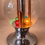 Lampe de Bureau en Verre et Chrome de Selenova, Italie, 1970