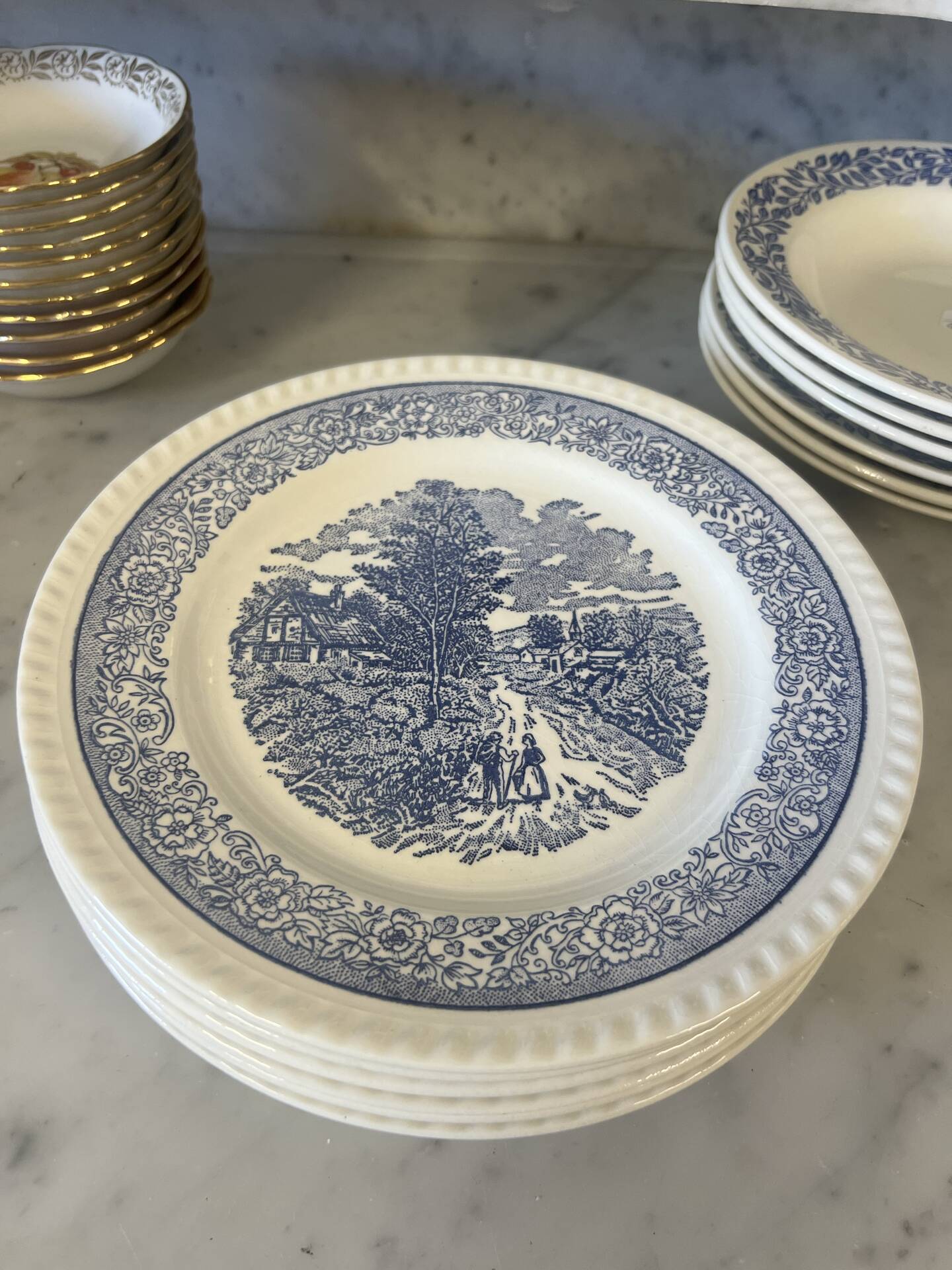6 plates from yesteryear