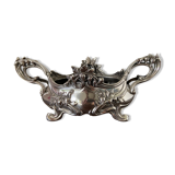 Vintage silver metal planter