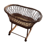 Berceau rotin poupée