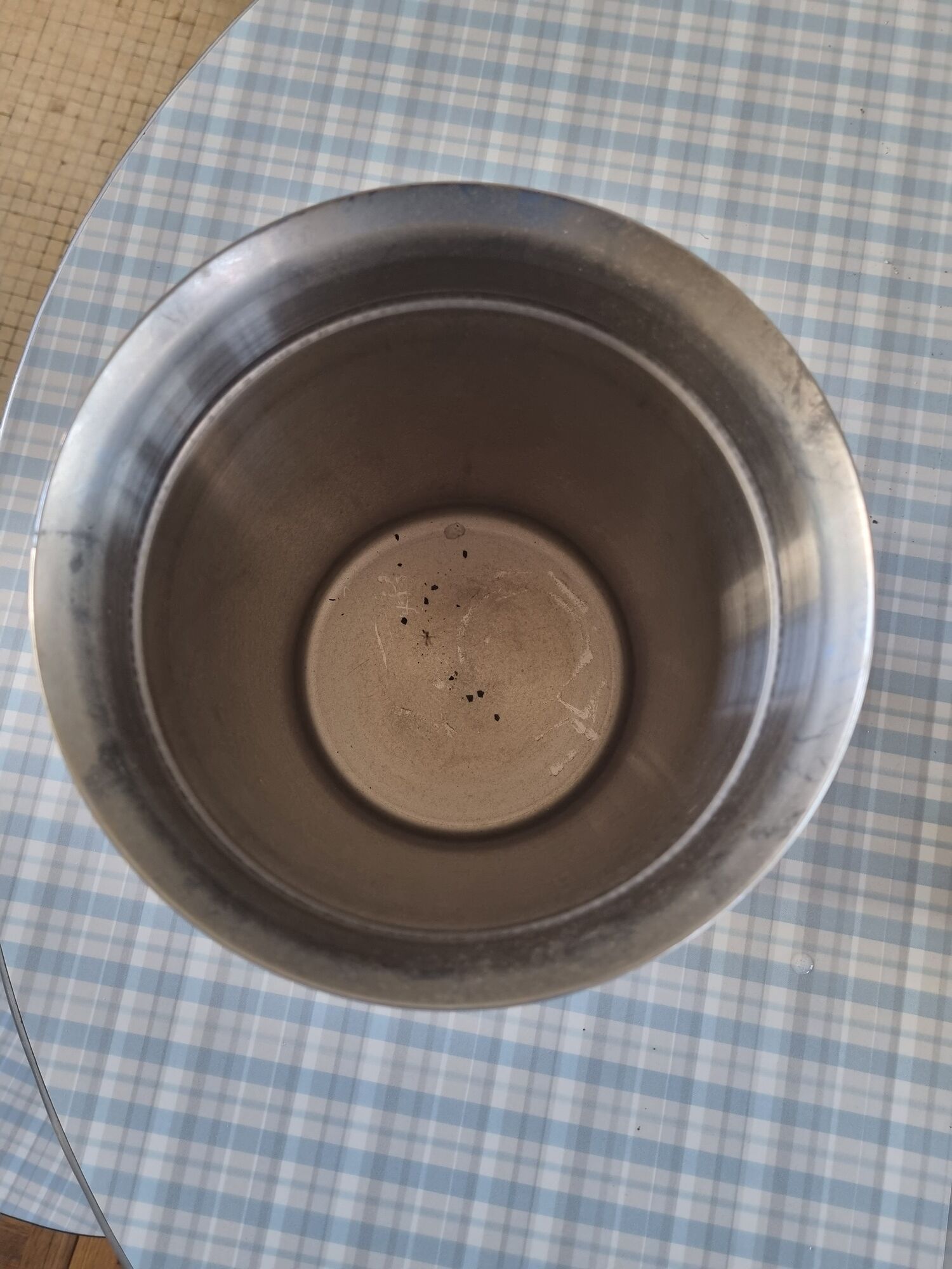 Champagne bucket Couzon, stainless steel 18/10, France