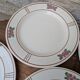 9 old flat plates in Salins ironstone model Nénuphar 24.5cm