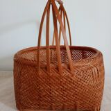 Asian woven bamboo basket