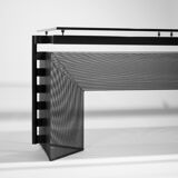 Tesi table & six Seconda 602 chairs by Mario Botta, edit by Alias