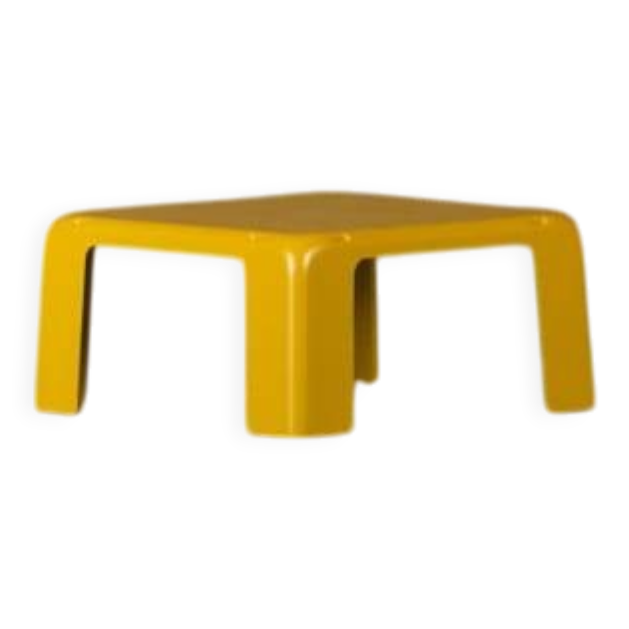 Yellow Amanta coffee table by Mario Bellini for C&B Italia, Italy, 1970s