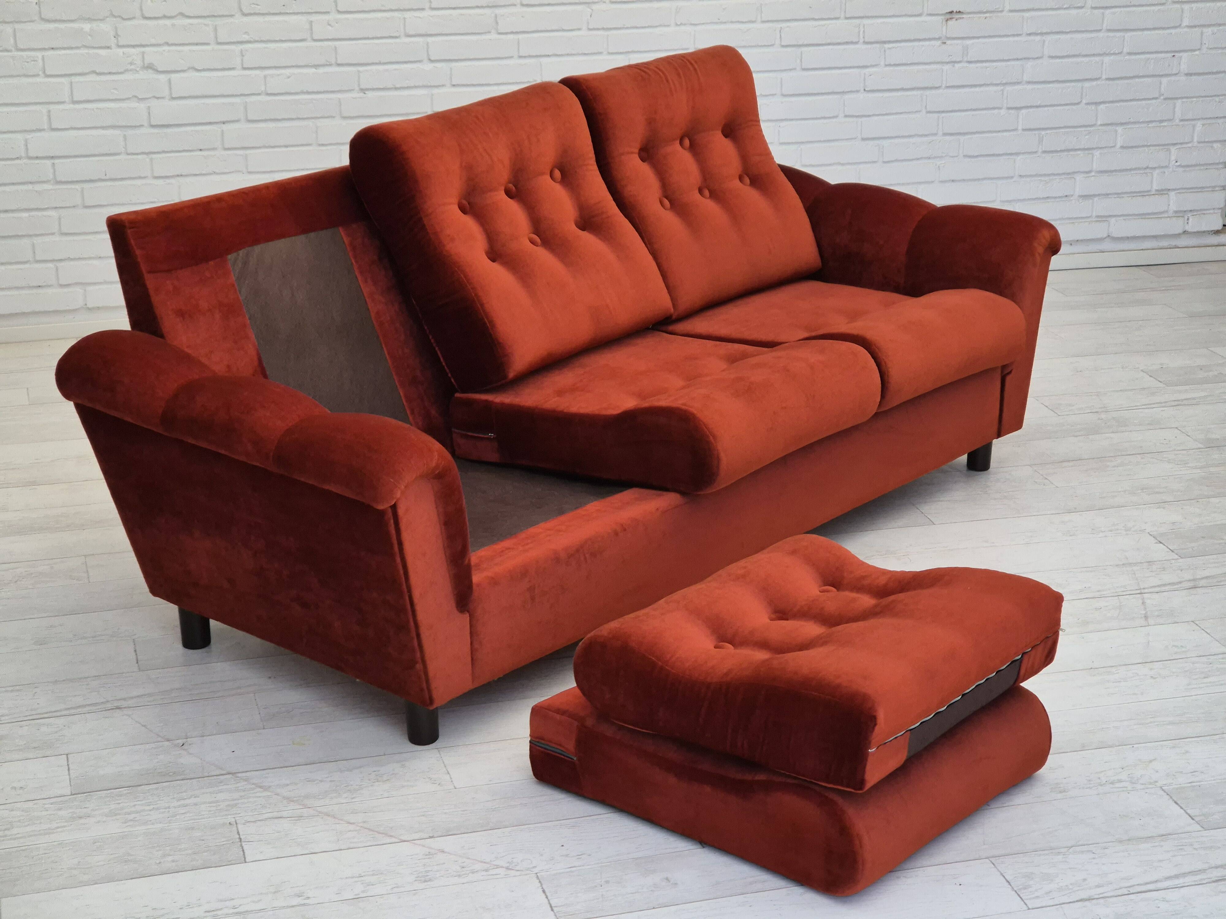 Années 1980, canapé danois 3 places