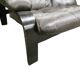 Vintage brown leather two-seater sofa