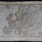 Pair of maps of Europe of the eighteenth