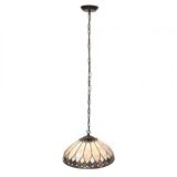Tiffany pendant lamp beige hanging lamp