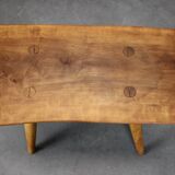 Tabouret en cerisier marqué mid-century ULUV, Tchécoslovaquie, années 1960