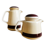 Portuguese ceramic teapot and coffee pot by Sado International, 1960s, Set of 2