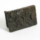 Massive, heavy 1970s Brutalist bronze push handle by Alpan Germany
