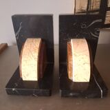 Art deco marble bookends