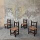 4 chaises basque bois et cordes