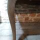 Louis XV style table in oak and cherry wood.