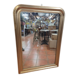 Old mirror Louis Philippe gilded mirror with mercury 124×88cms