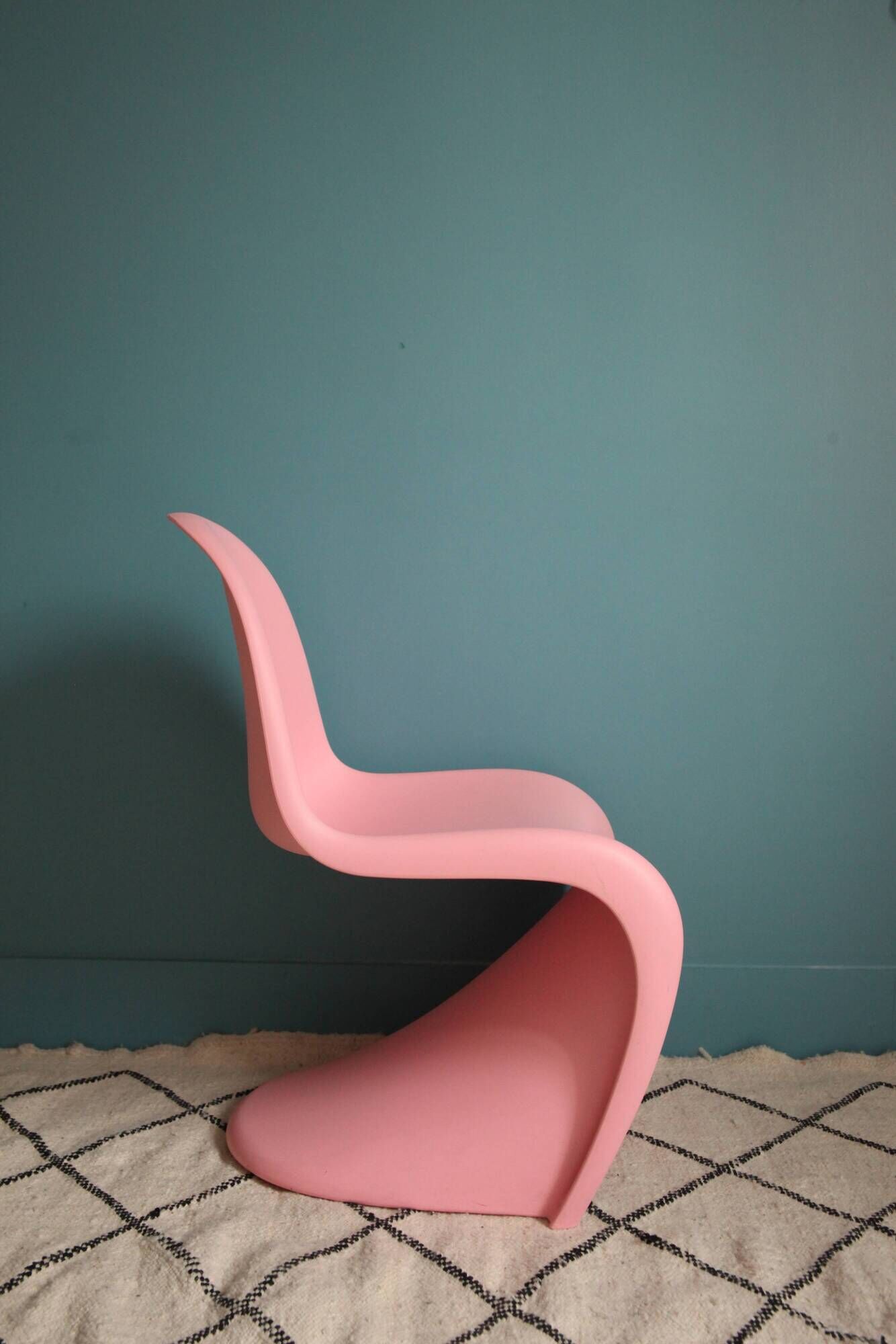Pink Panton chair child model by Verner Panton for Vitra