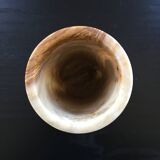 Onyx scroll vase