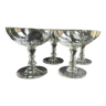 4 coupes à champagne ½ cristal taillé - portieux service alsacien