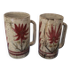 Pair of mugs Gustave Reynaud - 1950s/60s - ceramic Le Mûrier