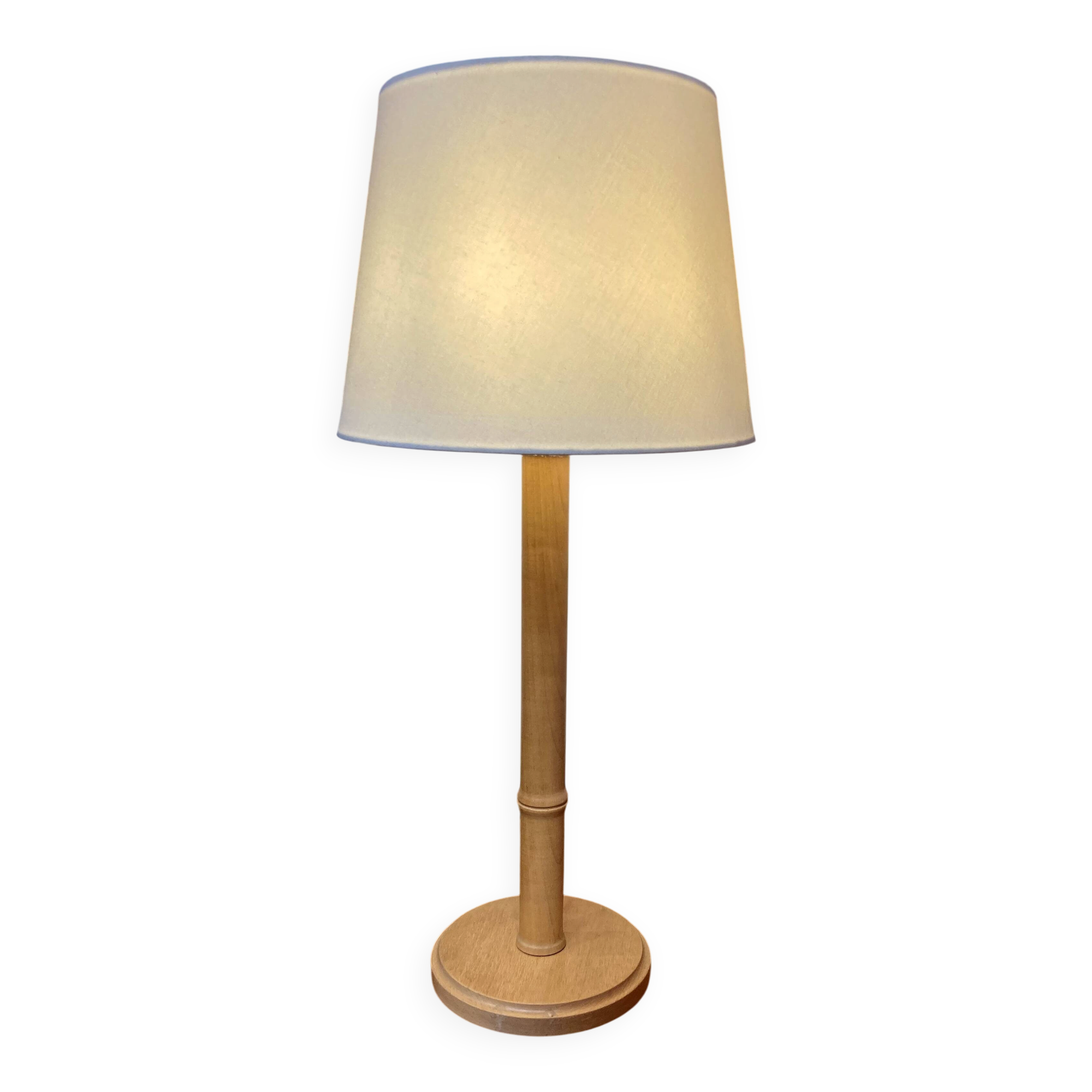 Lampe bois massif design scandinave 1960.