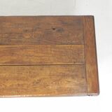 Ancien coffre en chêne, auge, coffre à couvertures XIXe siècle