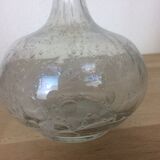 Bubbled glass ball vase, soliflore