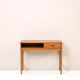 Vintage teak console with drawer
