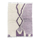 Tapis violet En laine naturel tissé à la main taille 250cmx150cm