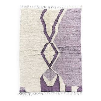 Tapis violet En laine naturel tissé à la main taille 250cmx150cm