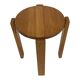 Mid century pinewood stool, minimalistic design  1960s