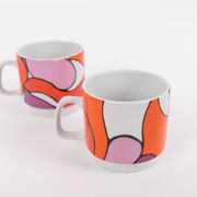 Service à thé/café Ceramica Franco Pozzi, Italie des années 1970
