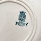 6 flat ironstone plates "Hollyhock" Gien