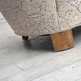 Canapé "Banane" danois 2 places des années 1970, velours d'origine.