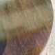 Round extendable wooden table - year 1960 - 110cm to 210cm