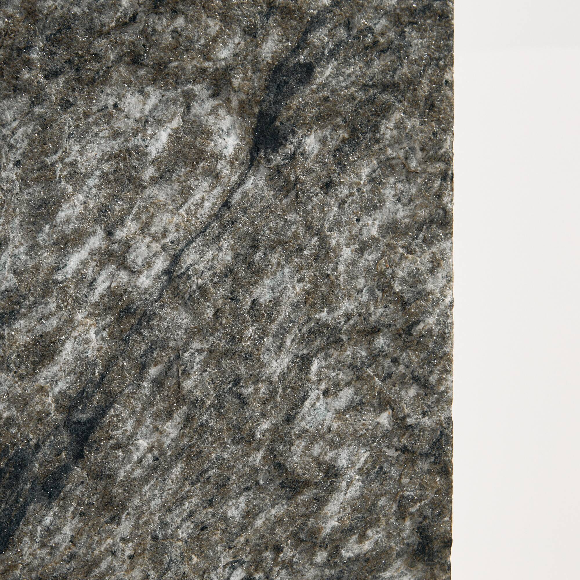 Glass and slate stone console