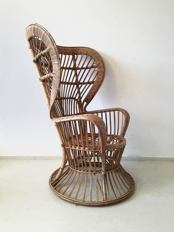 High Chair rattan around 1950