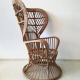 High Chair rattan around 1950