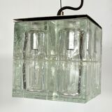 Poliarte, clear Murano glass pendant from 70s