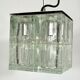 Poliarte, clear Murano glass pendant from 70s