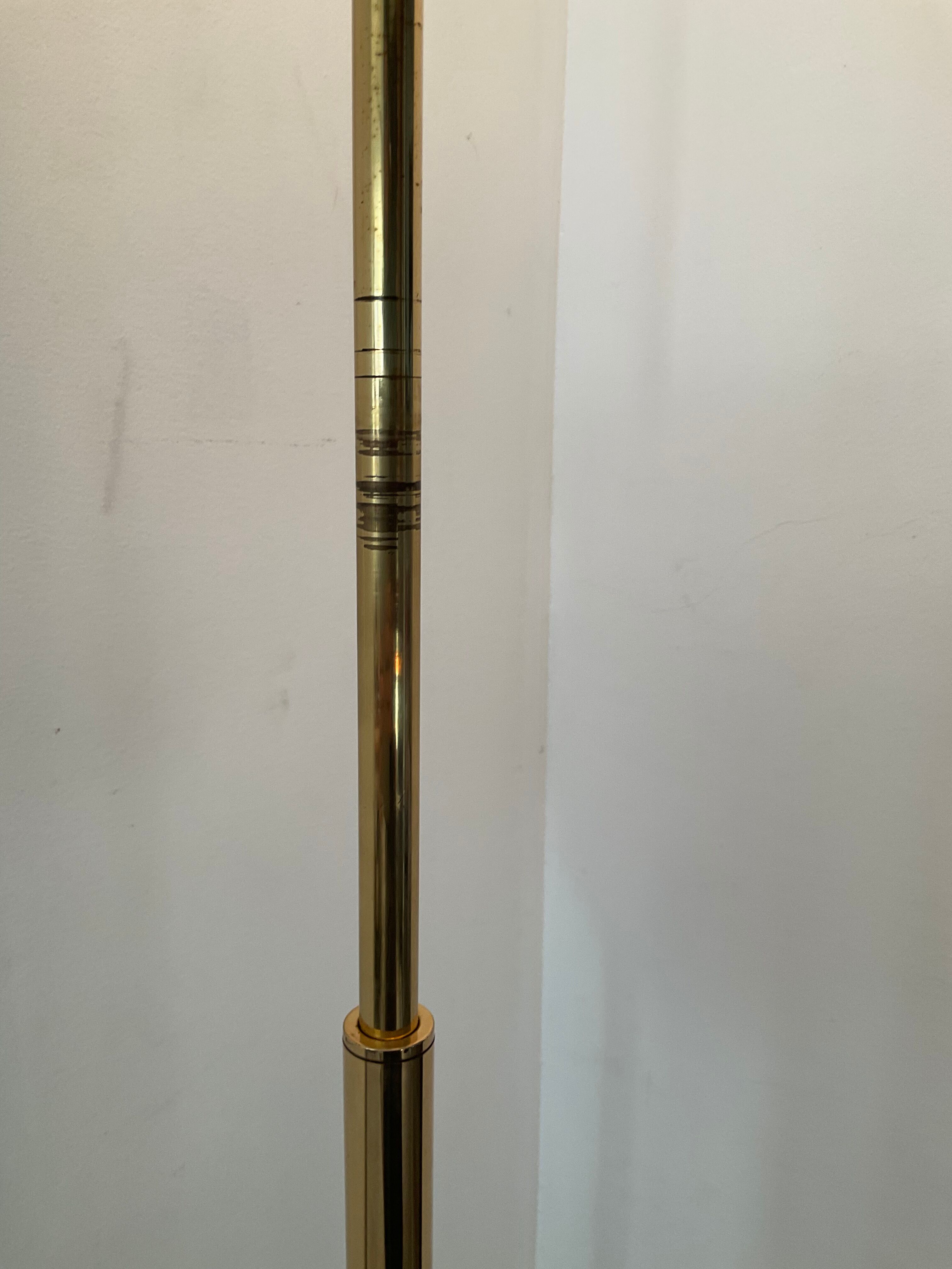 Floor lamp reader of the 70s in brass