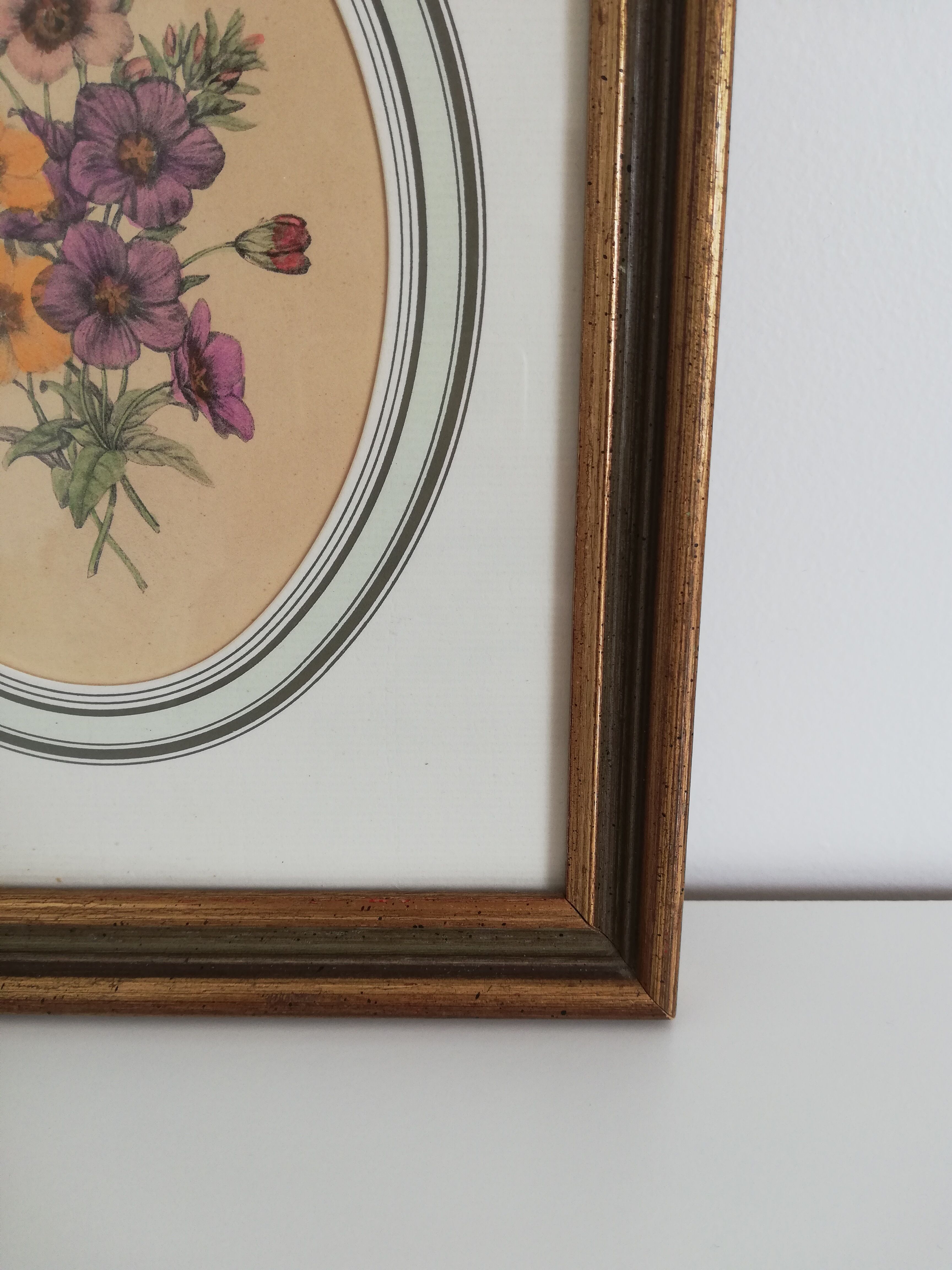 Old watercolor frame 1950