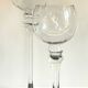 Duo of xl tealight holders in vintage crystal
