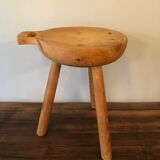 Wooden tripod stool