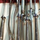 Housewife 64 pieces stainless steel and silver metal nogent